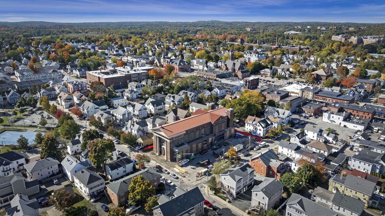 Neighborhood aerial view