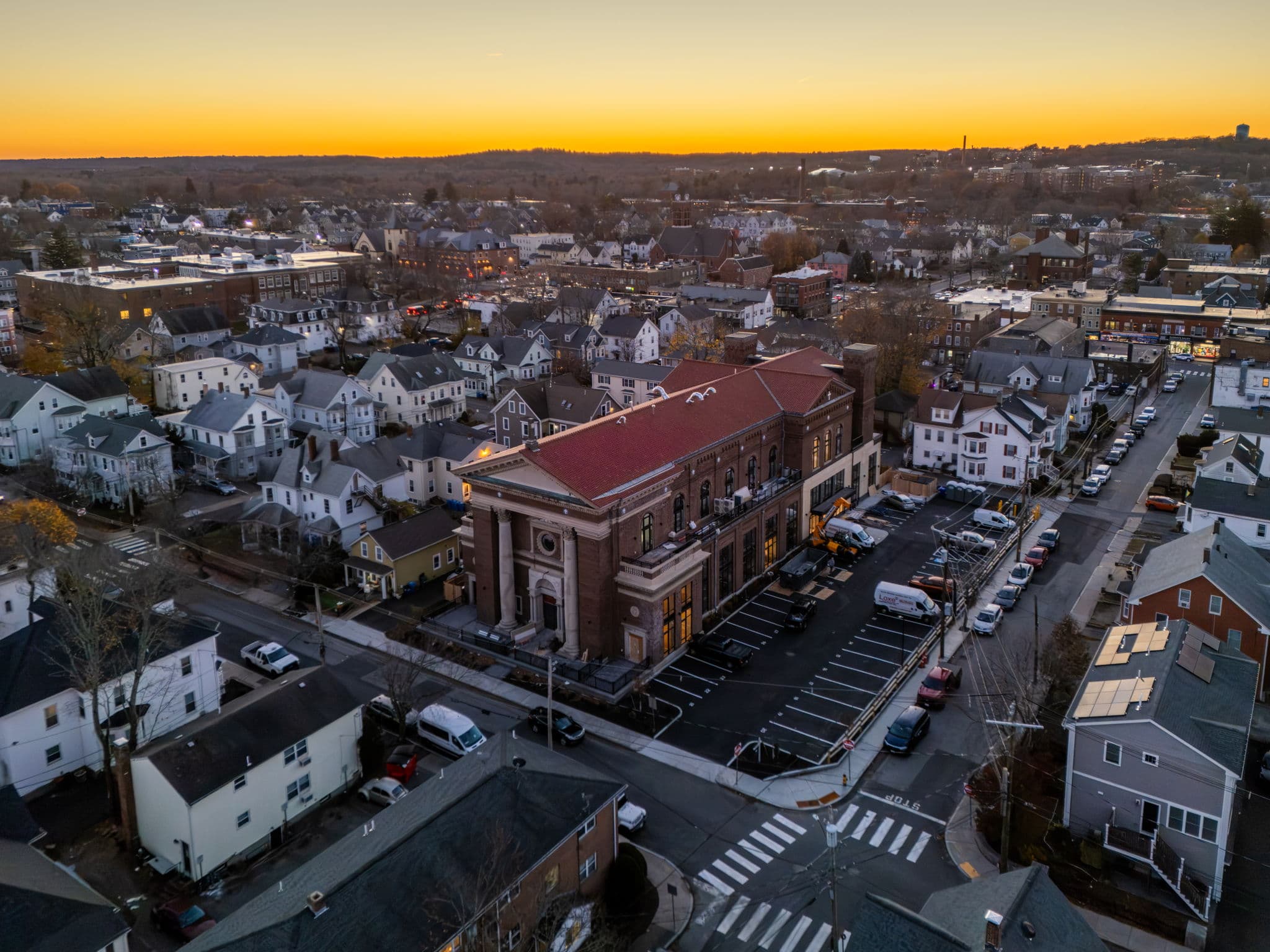 Neighborhood aerial view